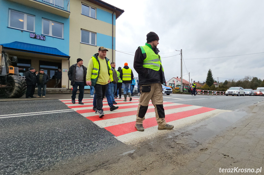 Protest rolników w Wojaszówce