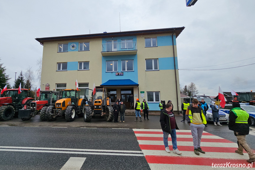 Protest rolników w Wojaszówce