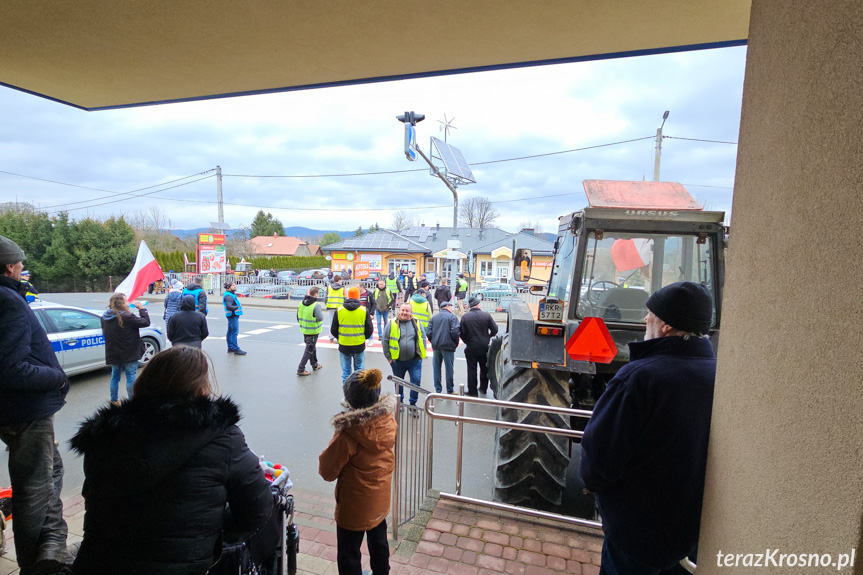 Protest rolników w Wojaszówce