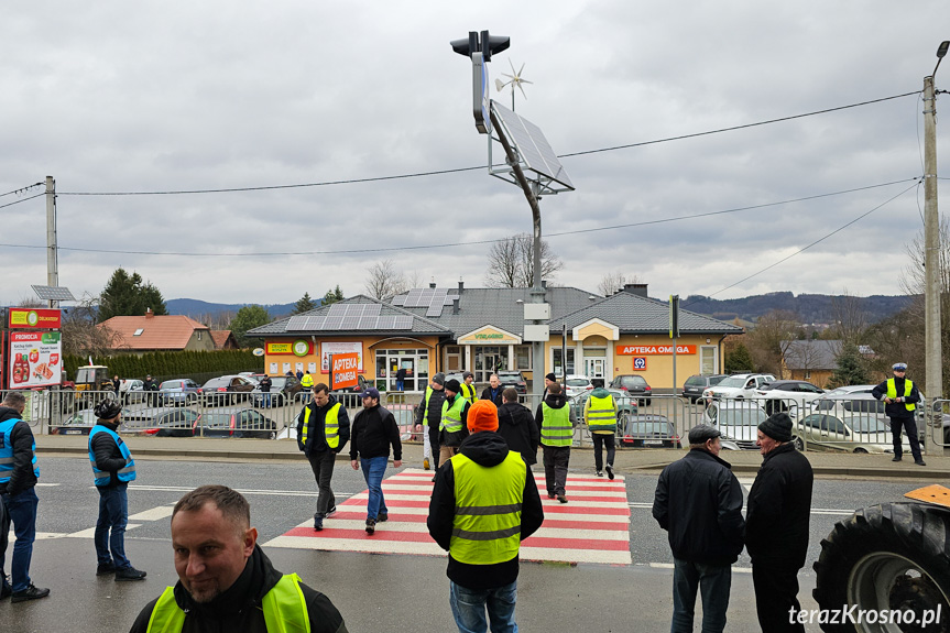 Protest rolników w Wojaszówce