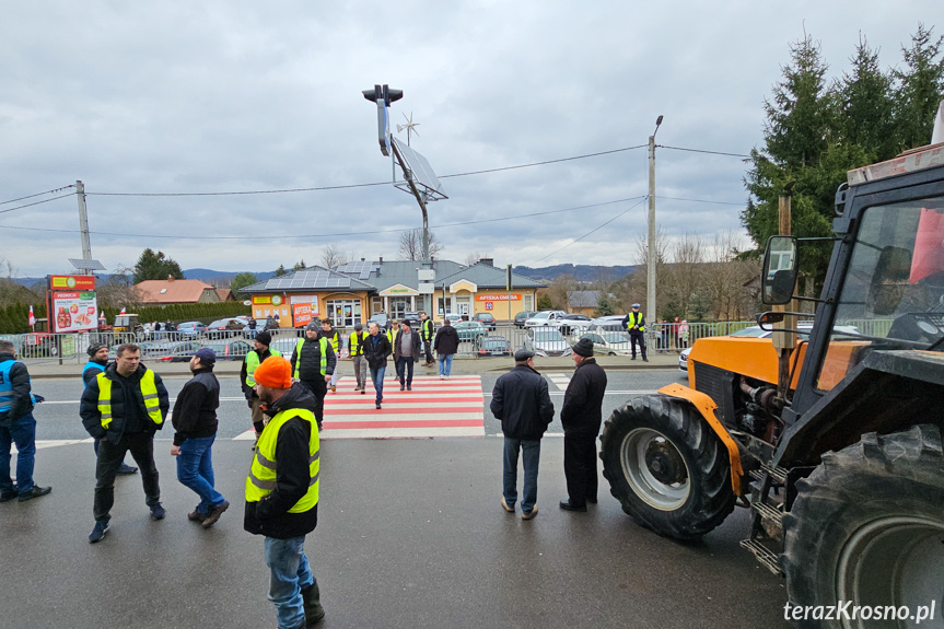 Protest rolników w Wojaszówce