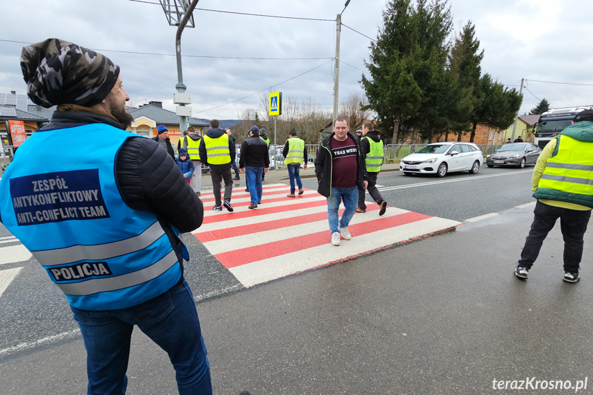 Protest rolników w Wojaszówce