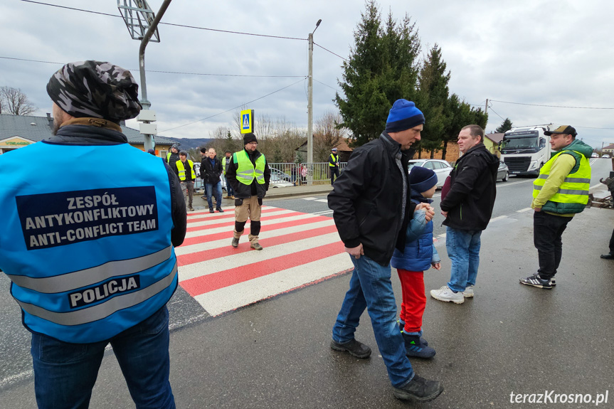 Protest rolników w Wojaszówce