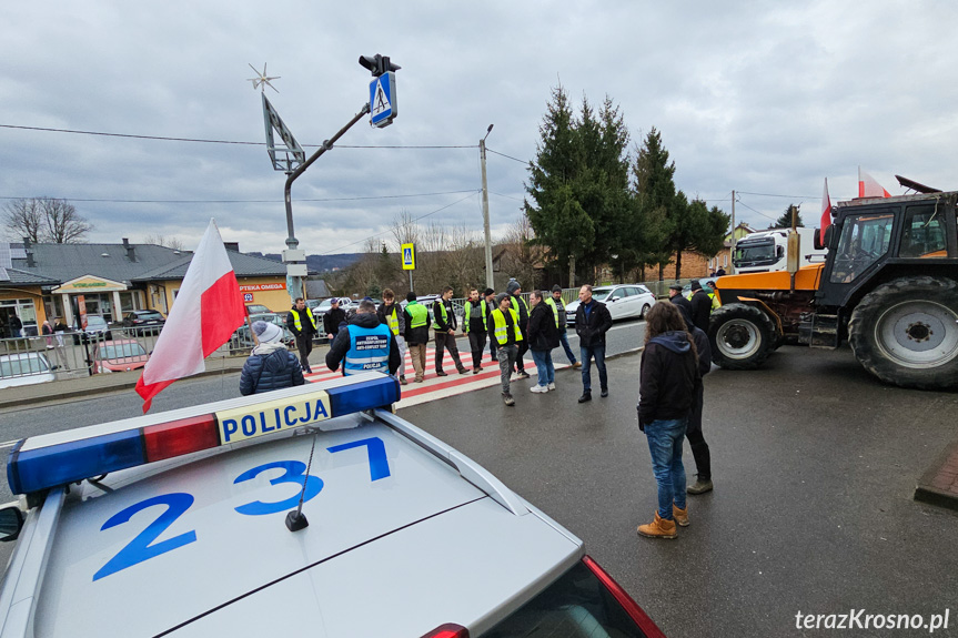 Protest rolników w Wojaszówce