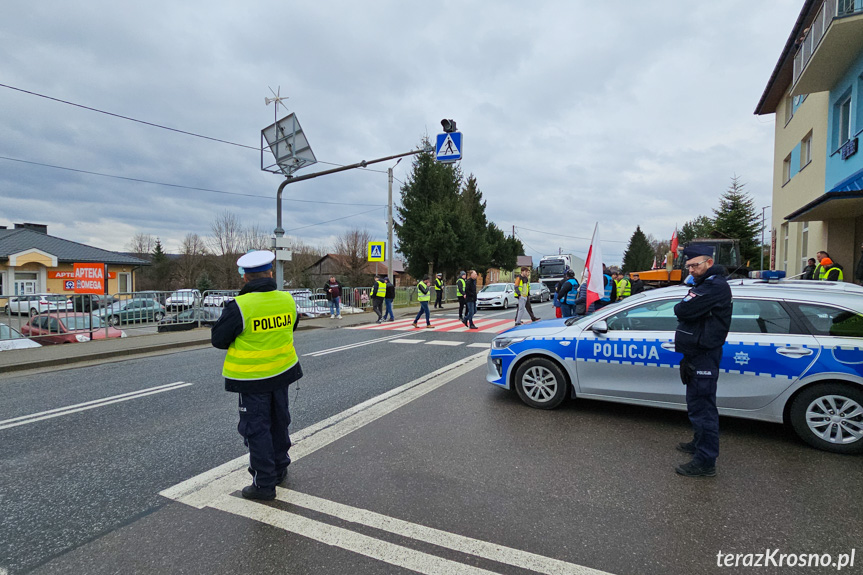 Protest rolników w Wojaszówce