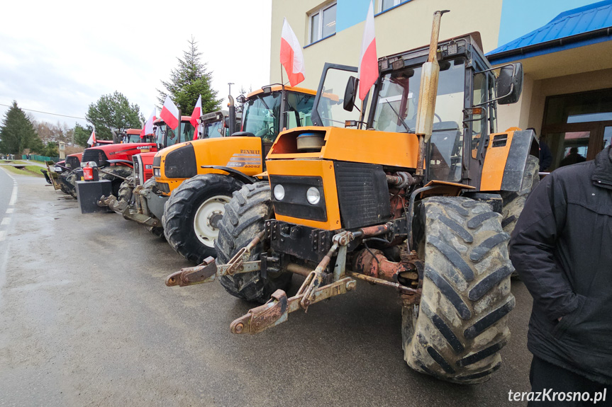 Protest rolników w Wojaszówce