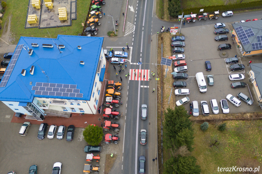 Protest rolników w Wojaszówce