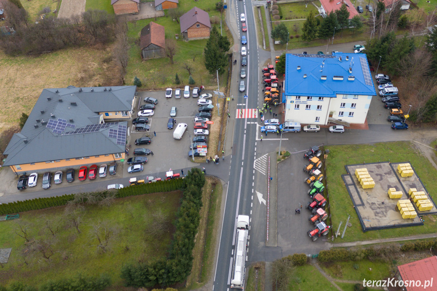 Protest rolników w Wojaszówce