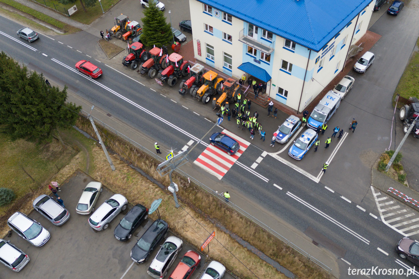 Protest rolników w Wojaszówce