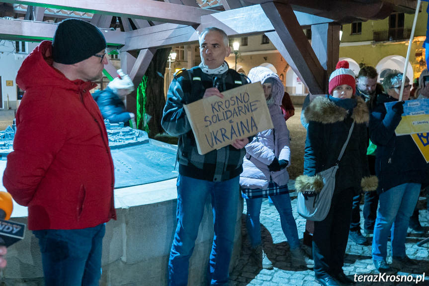 Protest Solidarni z Ukrainą