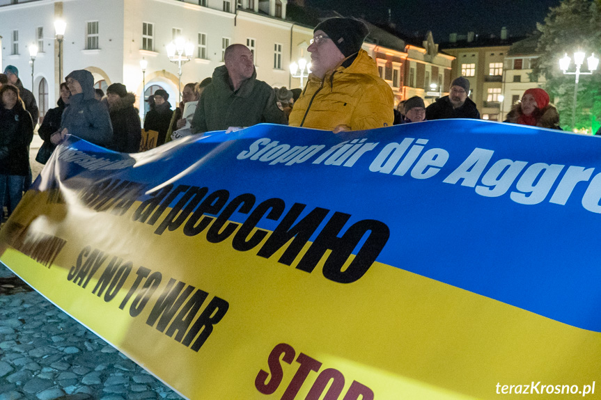 Protest Solidarni z Ukrainą