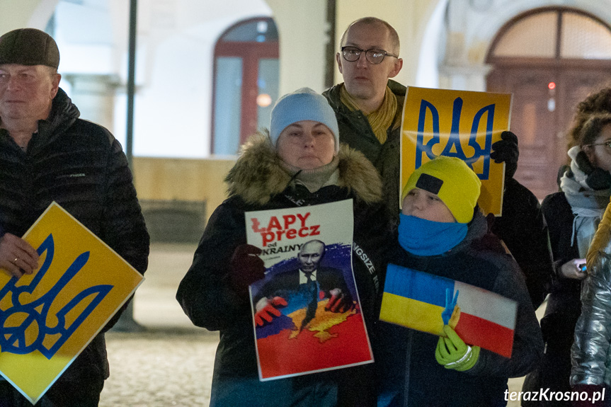 Protest Solidarni z Ukrainą