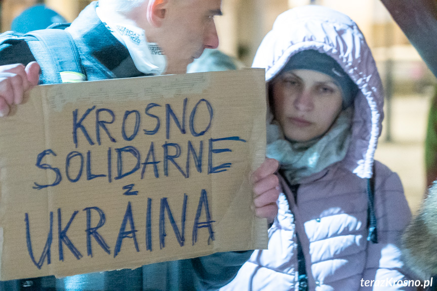 Protest Solidarni z Ukrainą