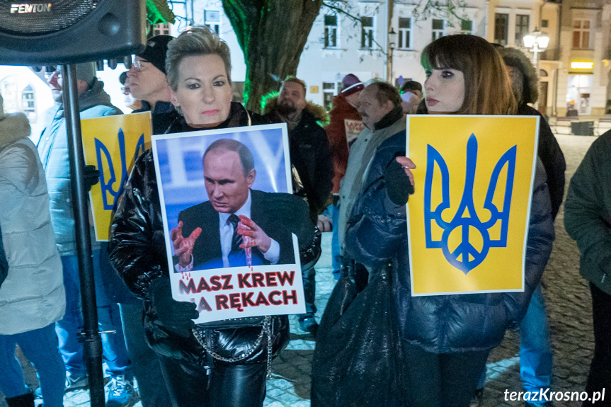 Protest Solidarni z Ukrainą