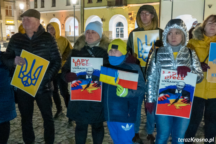 Protest Solidarni z Ukrainą