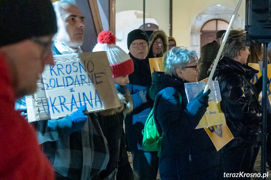 Protest Solidarni z Ukrainą