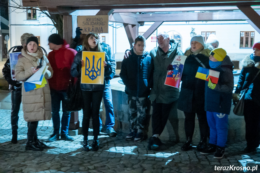 Protest Solidarni z Ukrainą