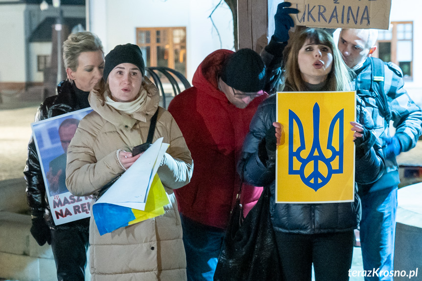 Protest Solidarni z Ukrainą