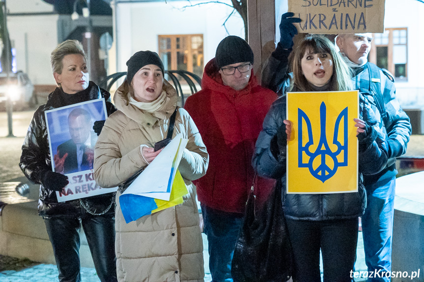 Protest Solidarni z Ukrainą