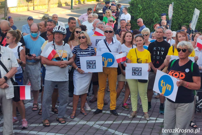 Protest w Krośnie