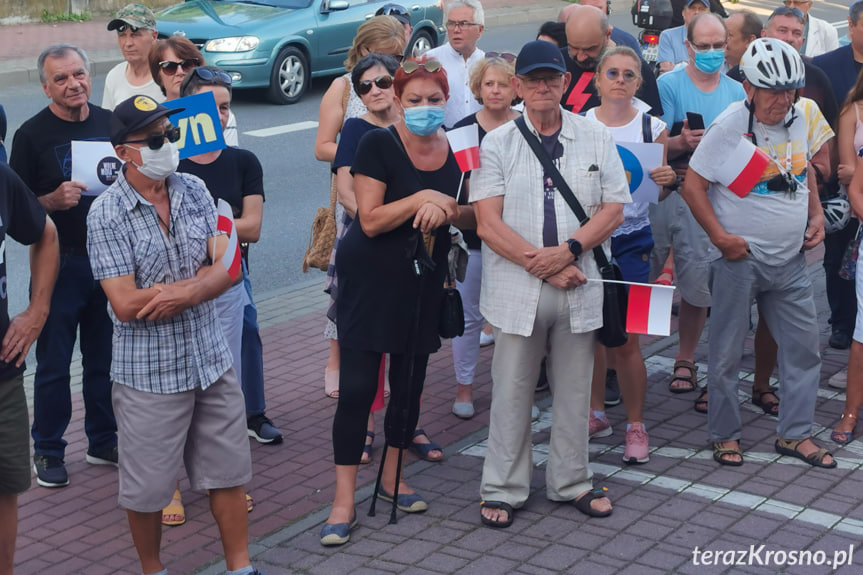 Protest w Krośnie