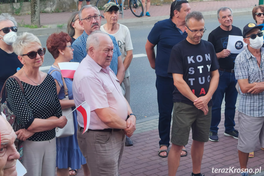 Protest w Krośnie