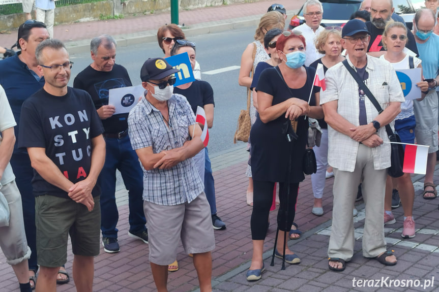 Protest w Krośnie