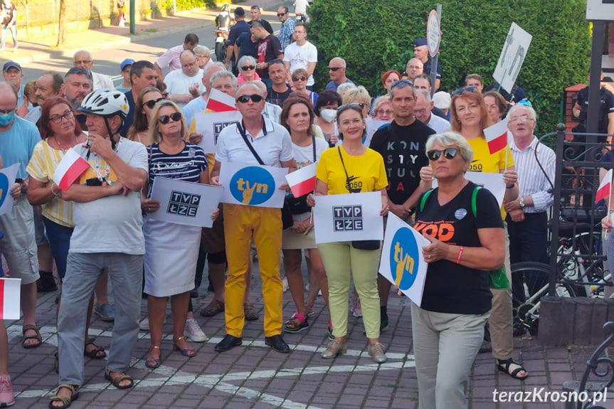 Protest w Krośnie