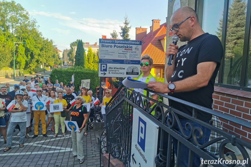 Protest w Krośnie