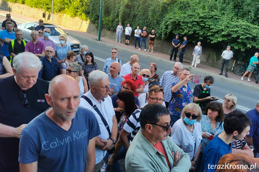 Protest w Krośnie