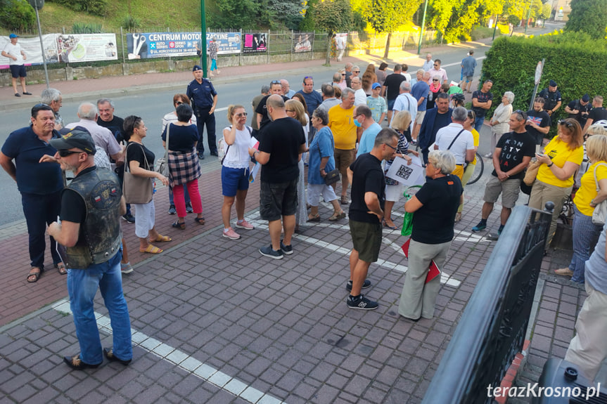 Protest w Krośnie