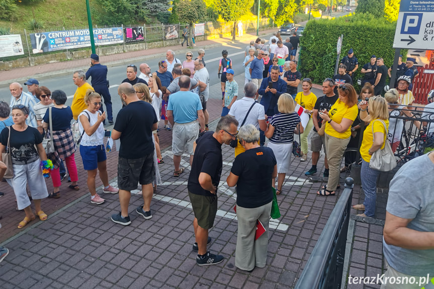 Protest w Krośnie