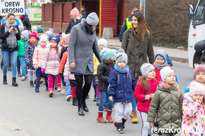 Przemarsz ulicami Krosna z okazji Światowego Dnia Zespołu Downa