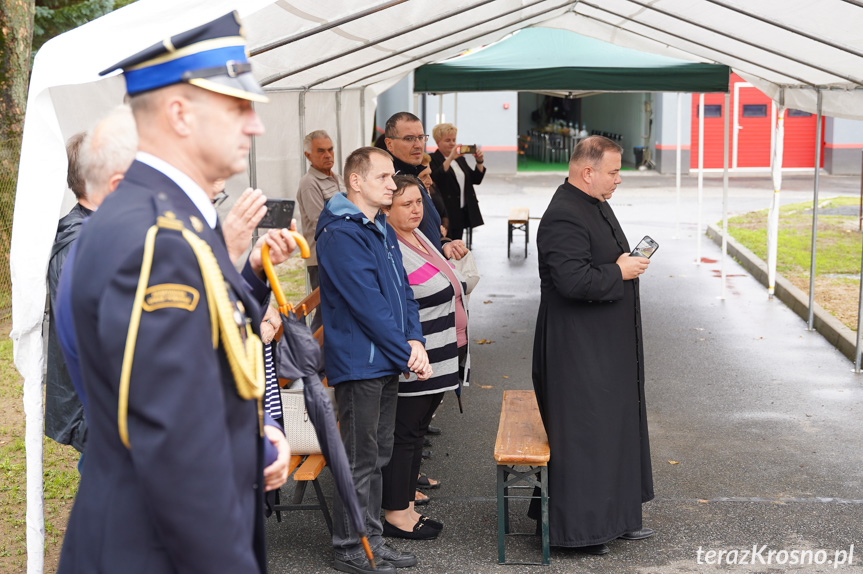 Przy remizie OSP Polanka stanął pomnik św. Floriana