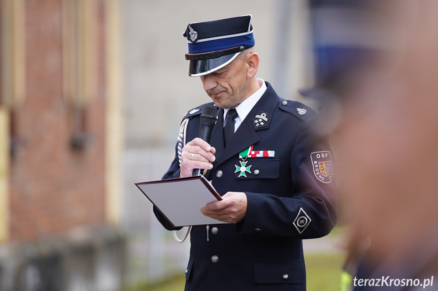 Przy remizie OSP Polanka stanął pomnik św. Floriana