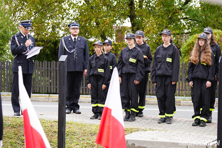 Przy remizie OSP Polanka stanął pomnik św. Floriana