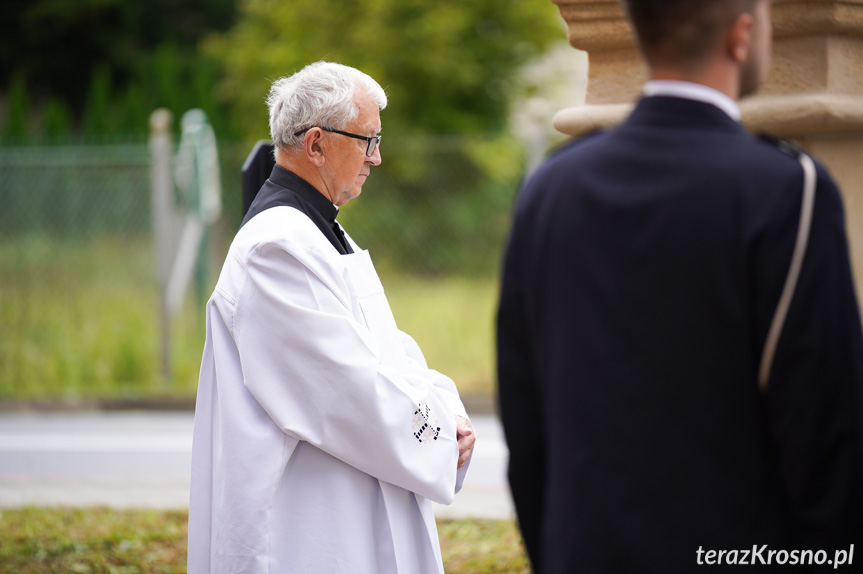 Przy remizie OSP Polanka stanął pomnik św. Floriana