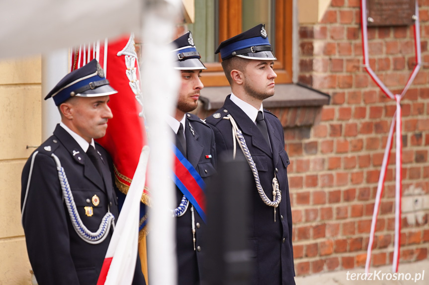 Przy remizie OSP Polanka stanął pomnik św. Floriana