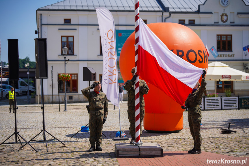 Przysięga żołnierzy WOT w Krośnie