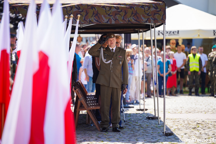 Przysięga żołnierzy WOT w Krośnie