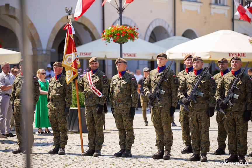 Przysięga żołnierzy WOT w Krośnie