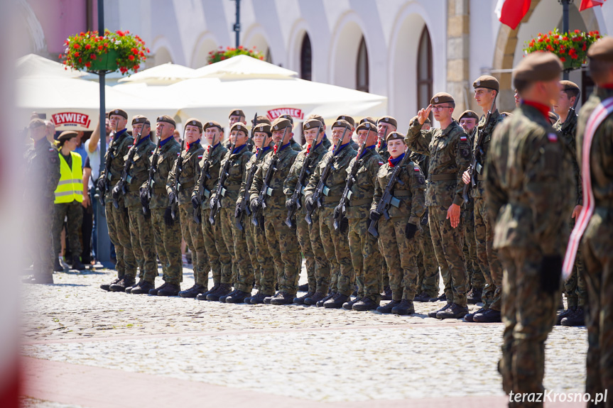 Przysięga żołnierzy WOT w Krośnie