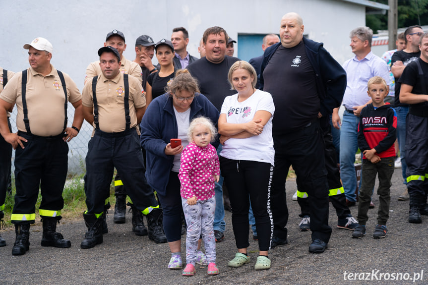 Przywitanie samochodu OSP Żeglce