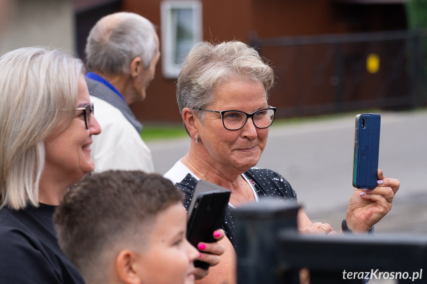 Przywitanie samochodu OSP Żeglce