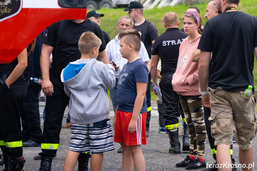 Przywitanie samochodu OSP Żeglce