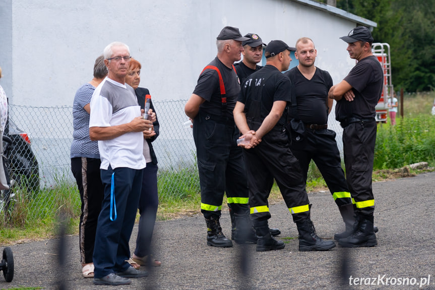 Przywitanie samochodu OSP Żeglce