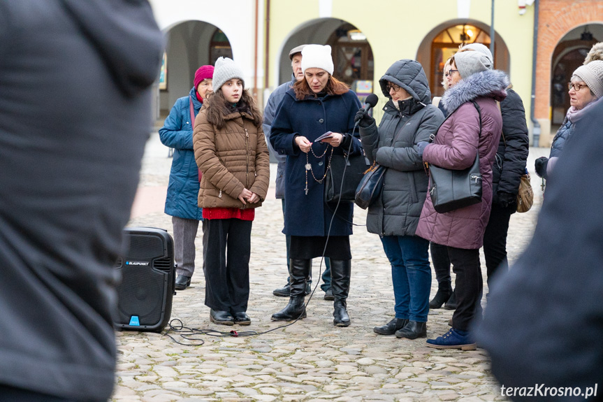 Publiczny różaniec w Krośnie