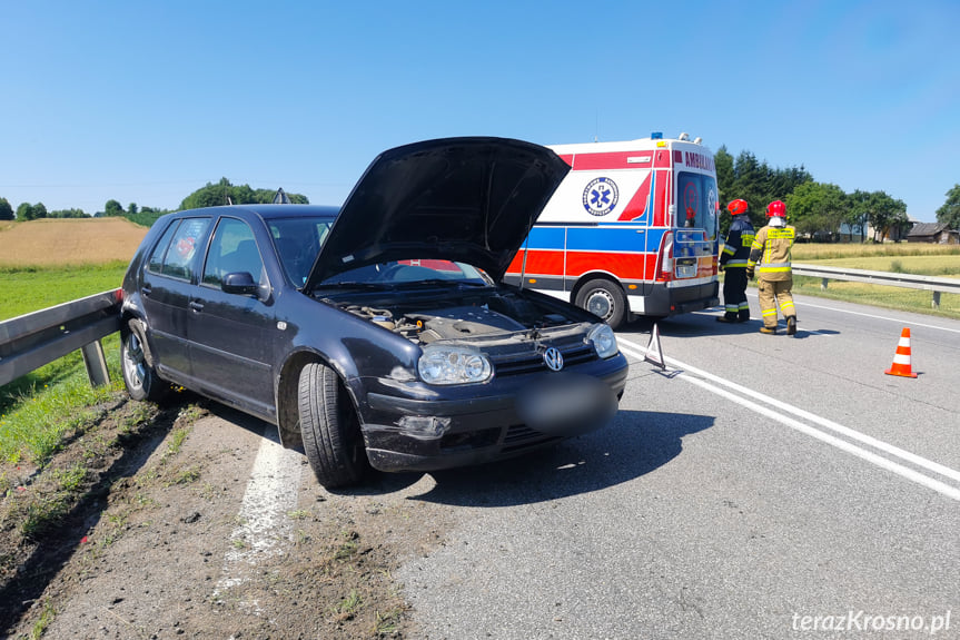 Rogi. Zderzenie osobówki z samochodem ciężarowym