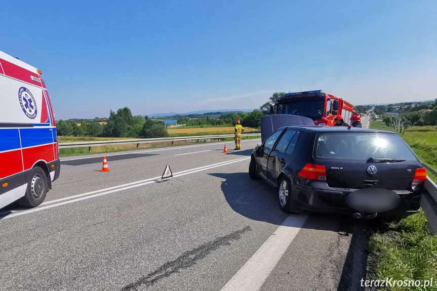 Rogi. Zderzenie osobówki z samochodem ciężarowym