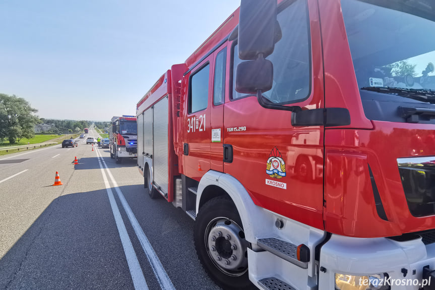 Rogi. Zderzenie osobówki z samochodem ciężarowym